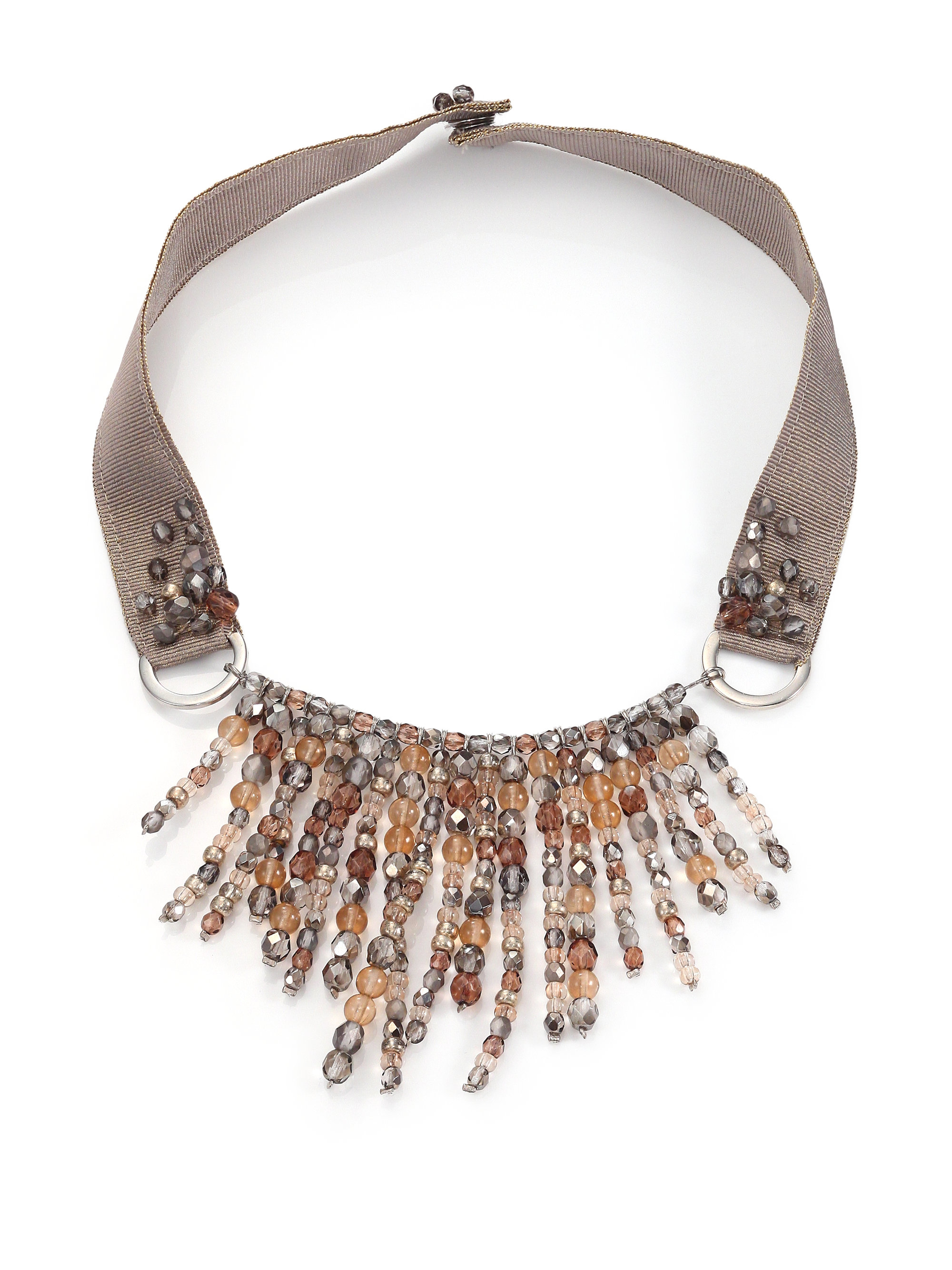Lyst - Peserico Icicle Necklace in Brown