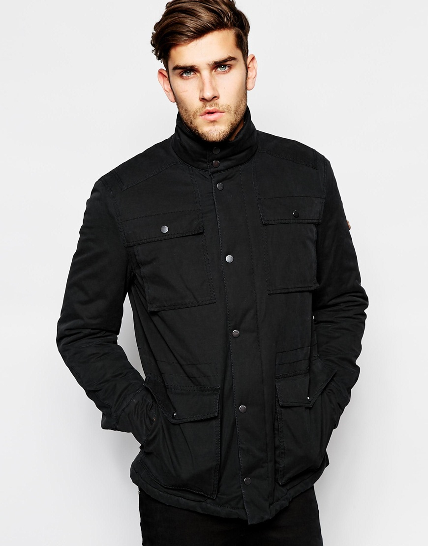 Lyst - Ben Sherman Field Dry Wax Coated Jacket in Black for Men