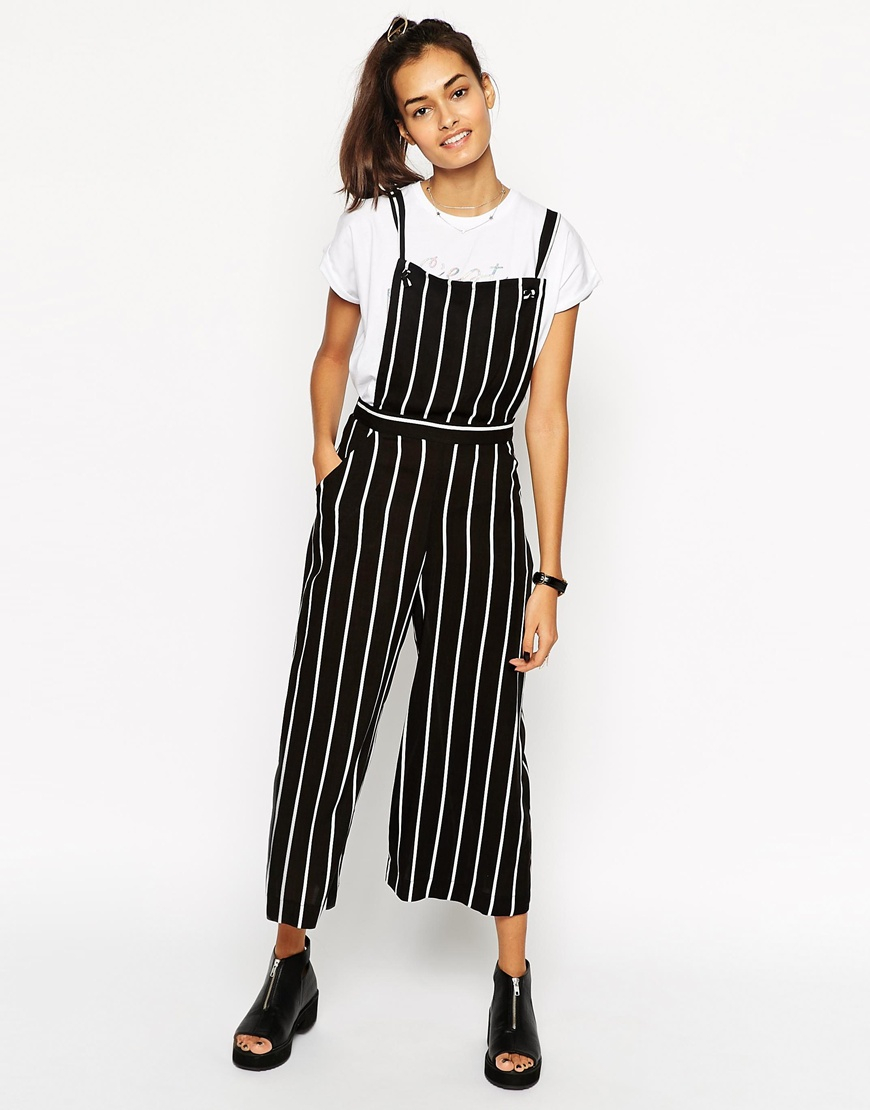 pinafore culotte jumpsuit