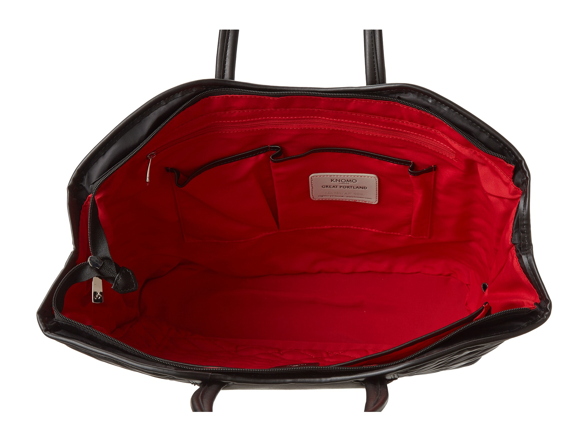 Knomo London Quilted Laptop Bag