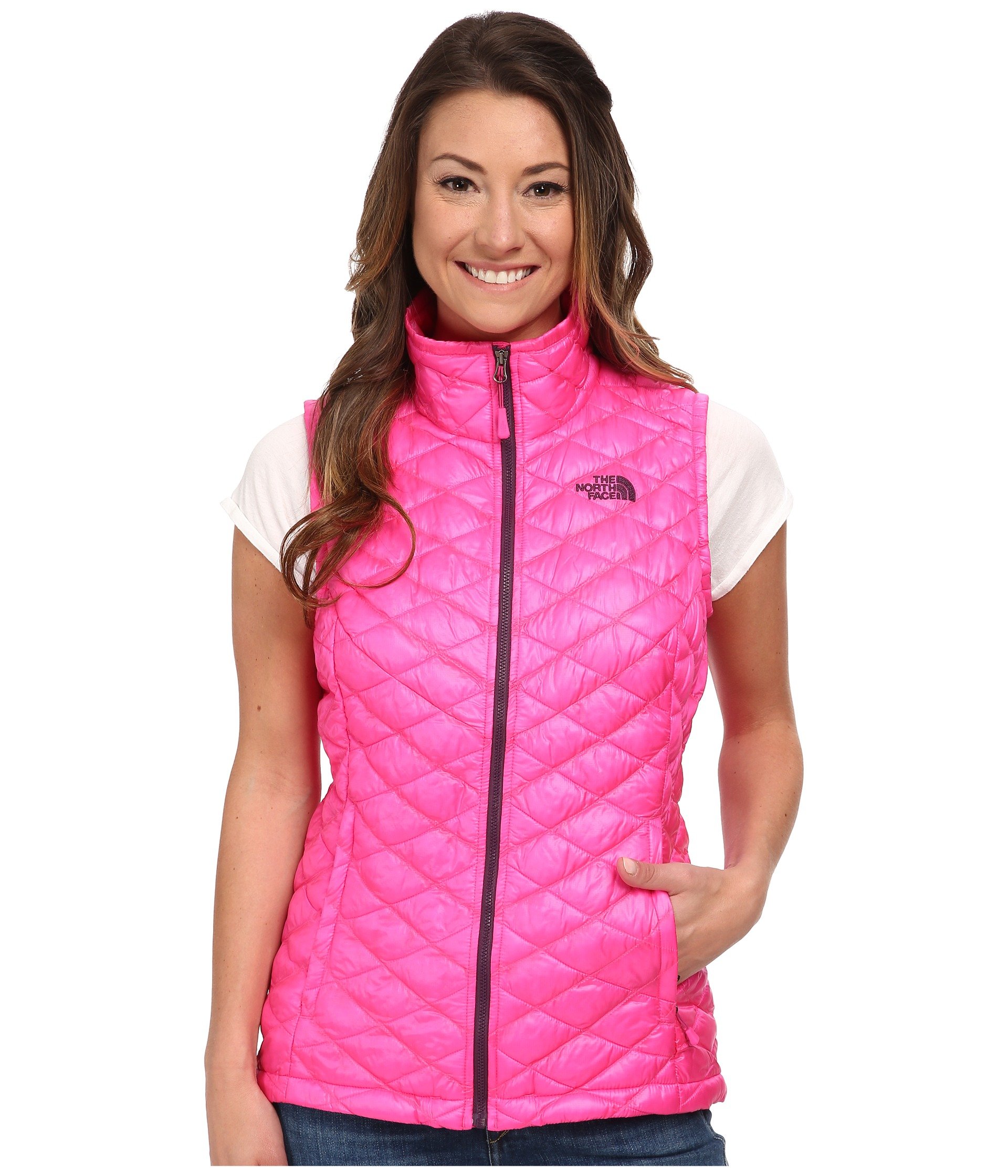 The North Face Thermoball™ Vest in Pink | Lyst