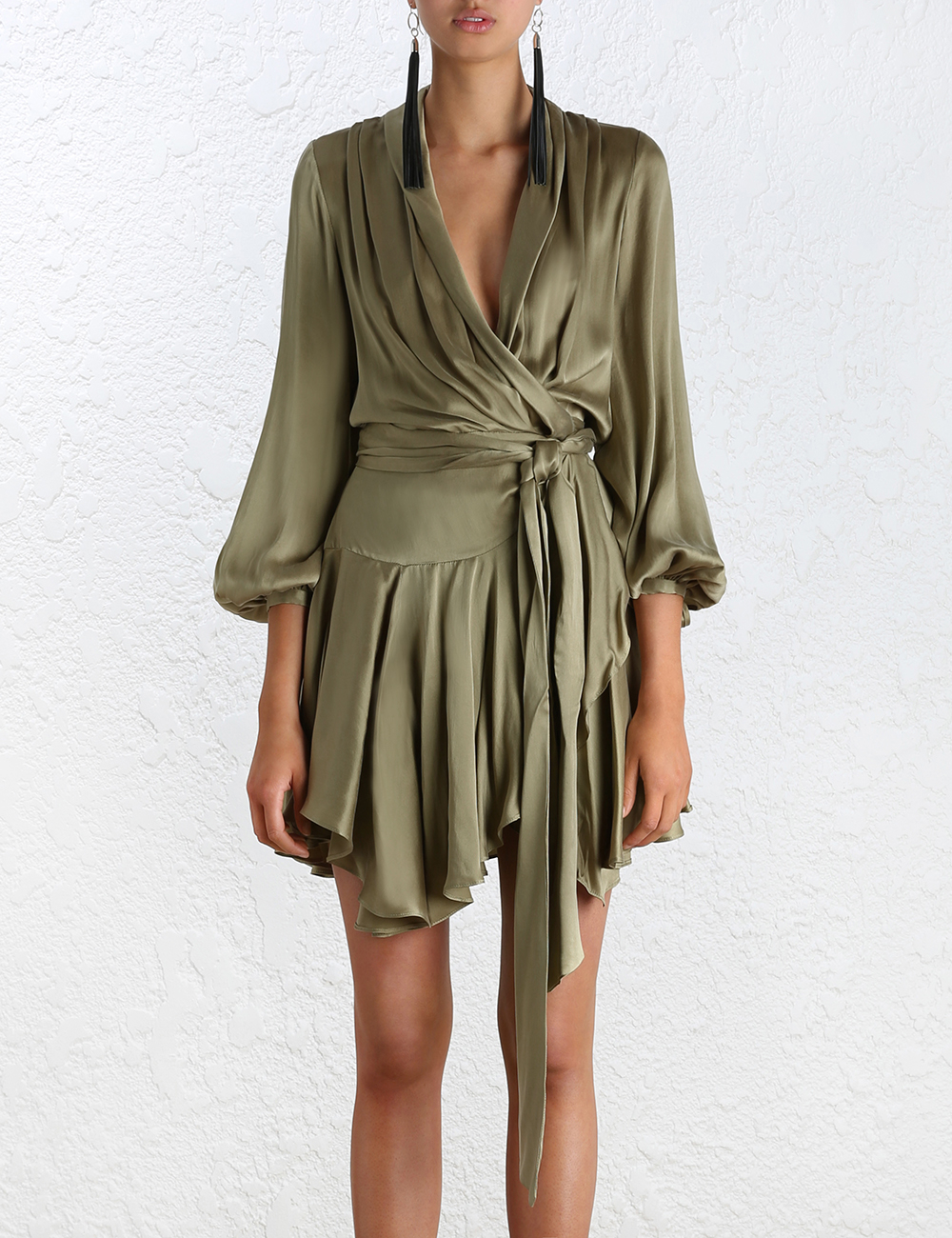 zimmermann sueded robe dress