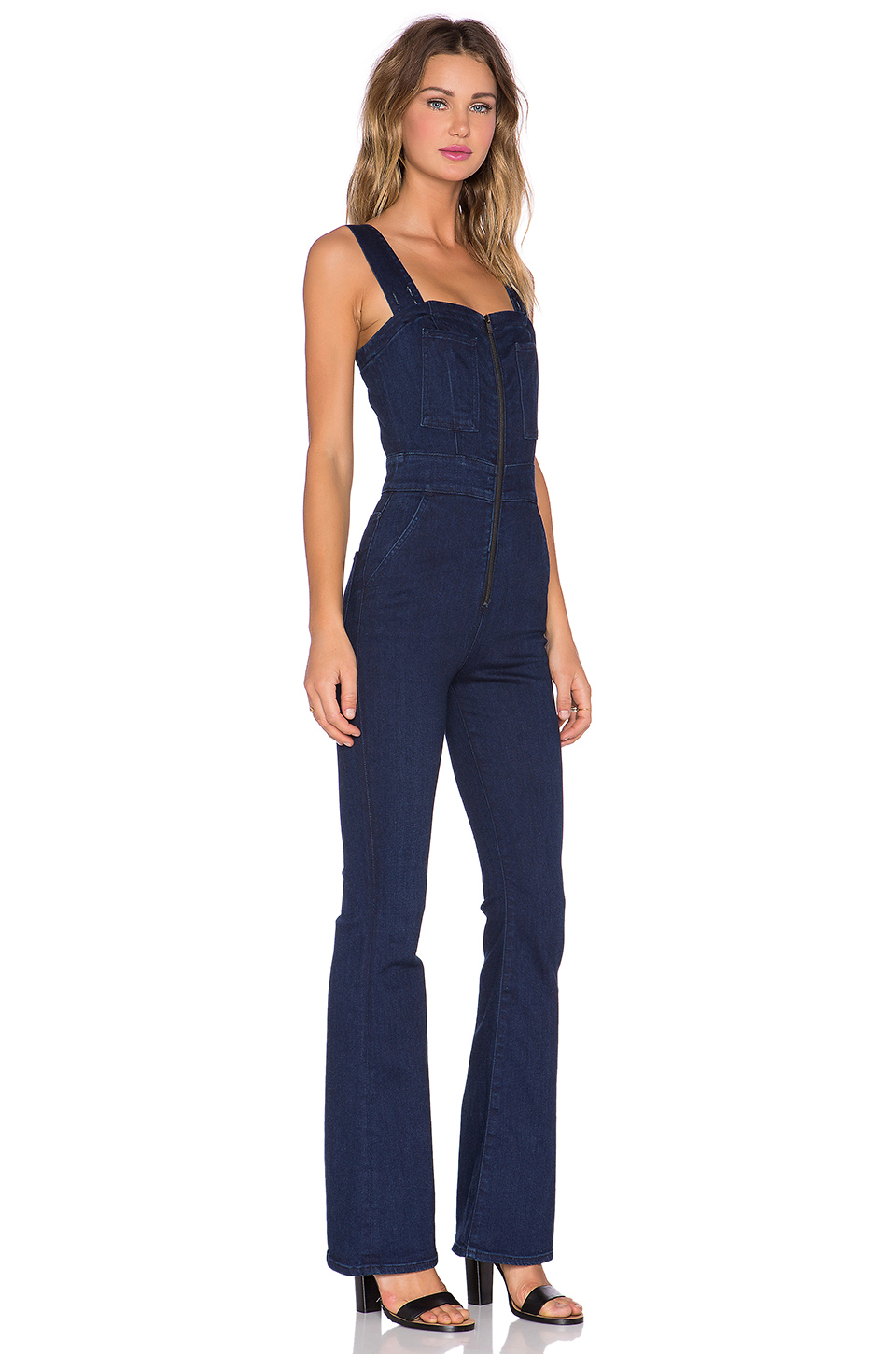 7 for all mankind denim jumpsuit