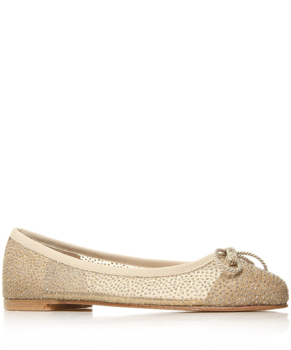 champagne ballerina shoes