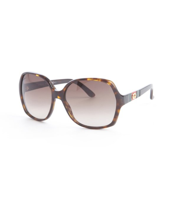 gucci brown havana oversized sunglasses