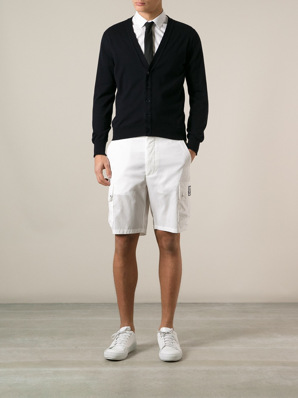 Lyst - Moncler Gamme Bleu Bermuda Shorts in White for Men