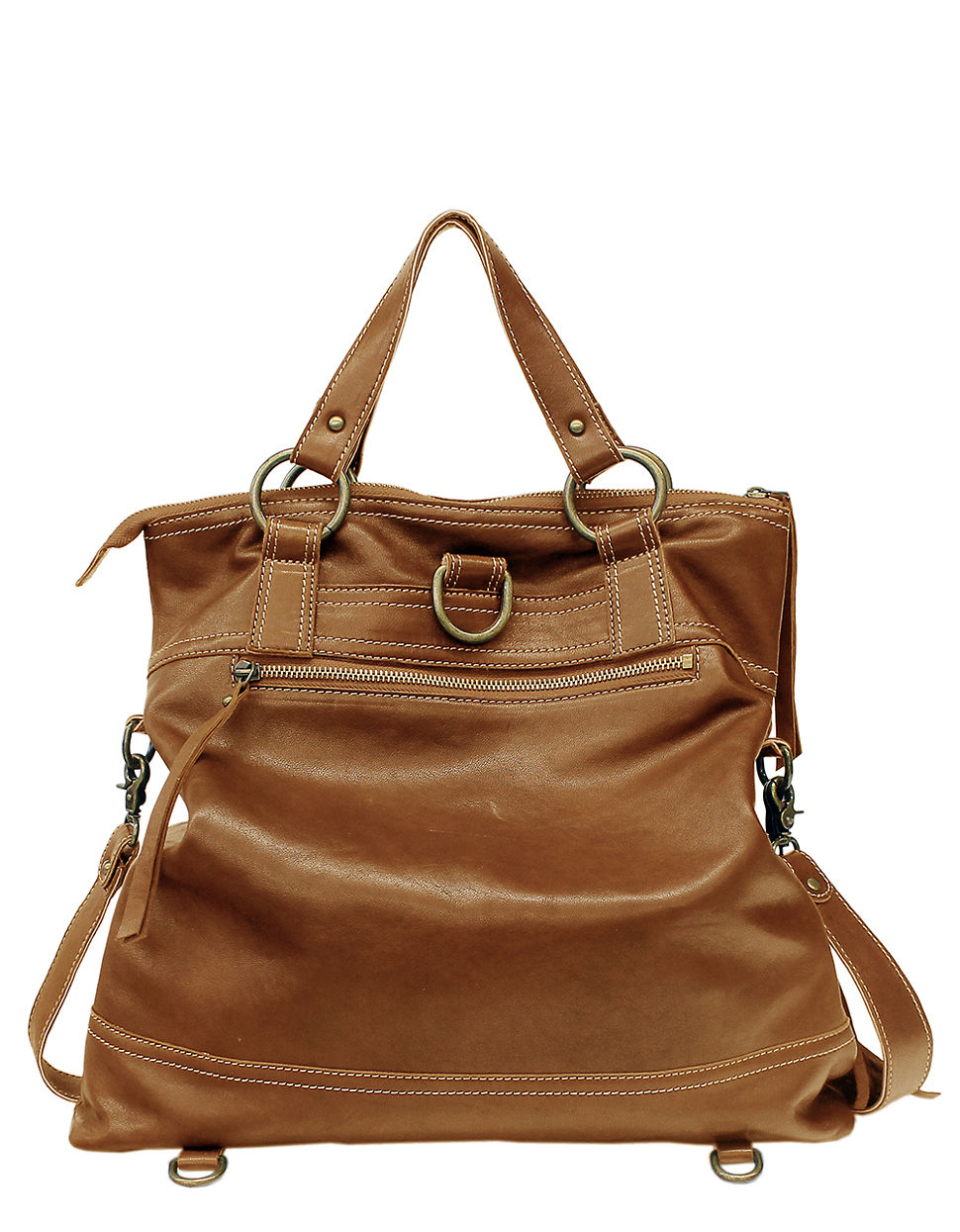 Lucky brand Fresno Leather Backpack in Brown | Lyst