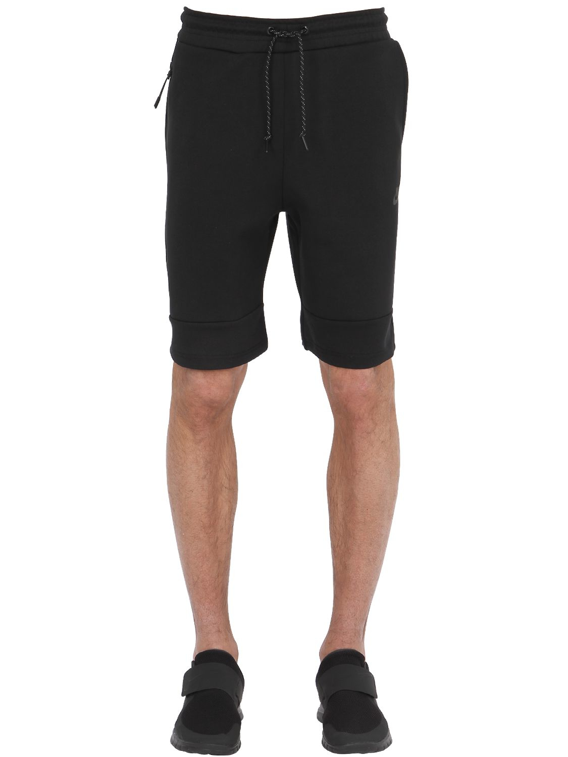 nike jogger shorts black