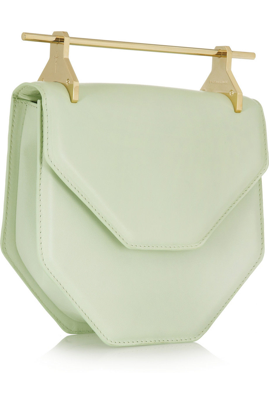 M2malletier Amor Fati Leather Shoulder Bag in Green | Lyst