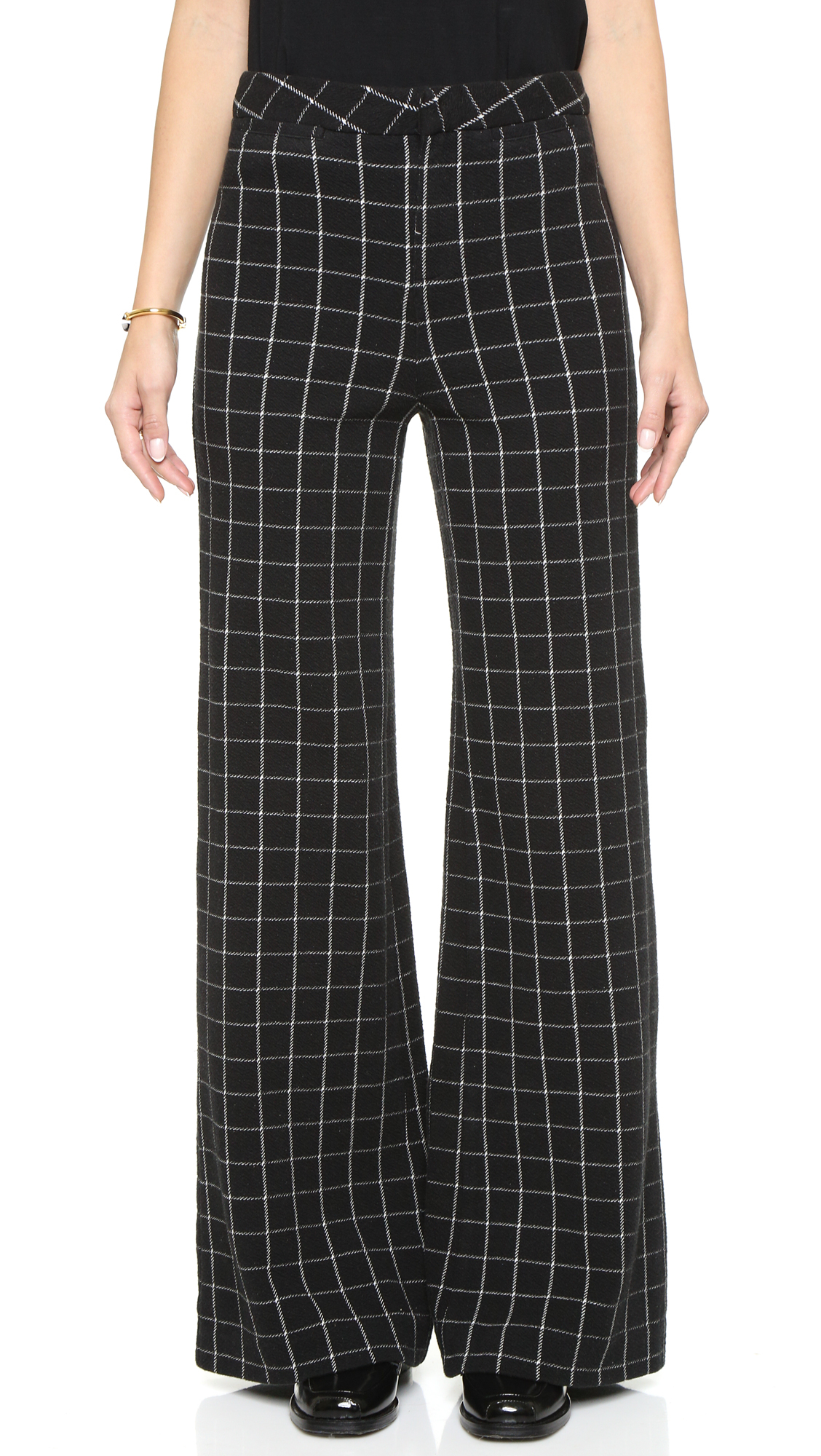 grey windowpane pants