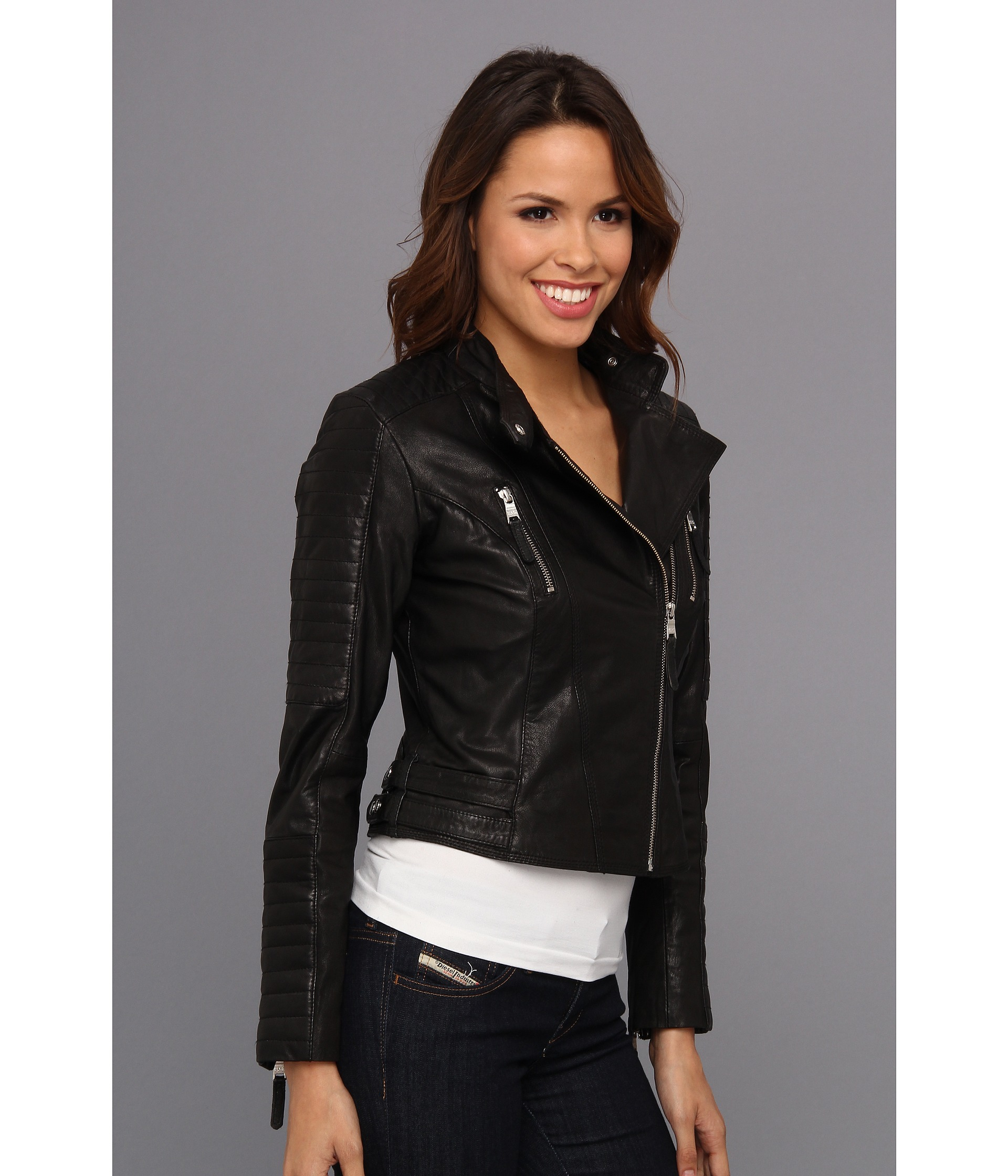 Women S Black Gretchen Leather Jacket
