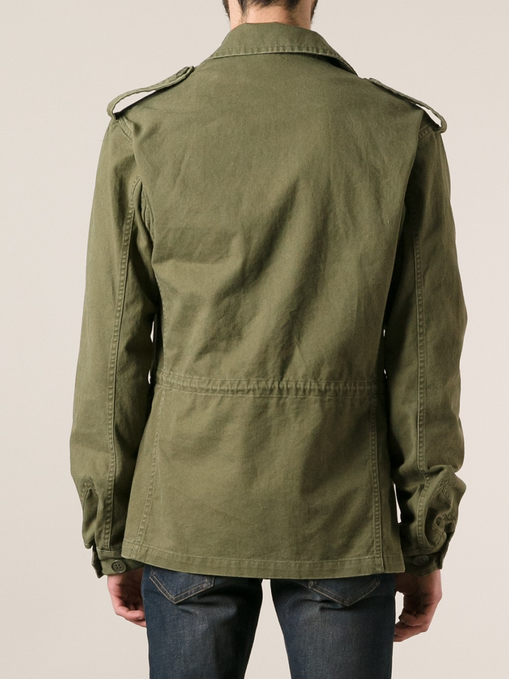 Saint Laurent Military Jacket in Green for Men Lyst