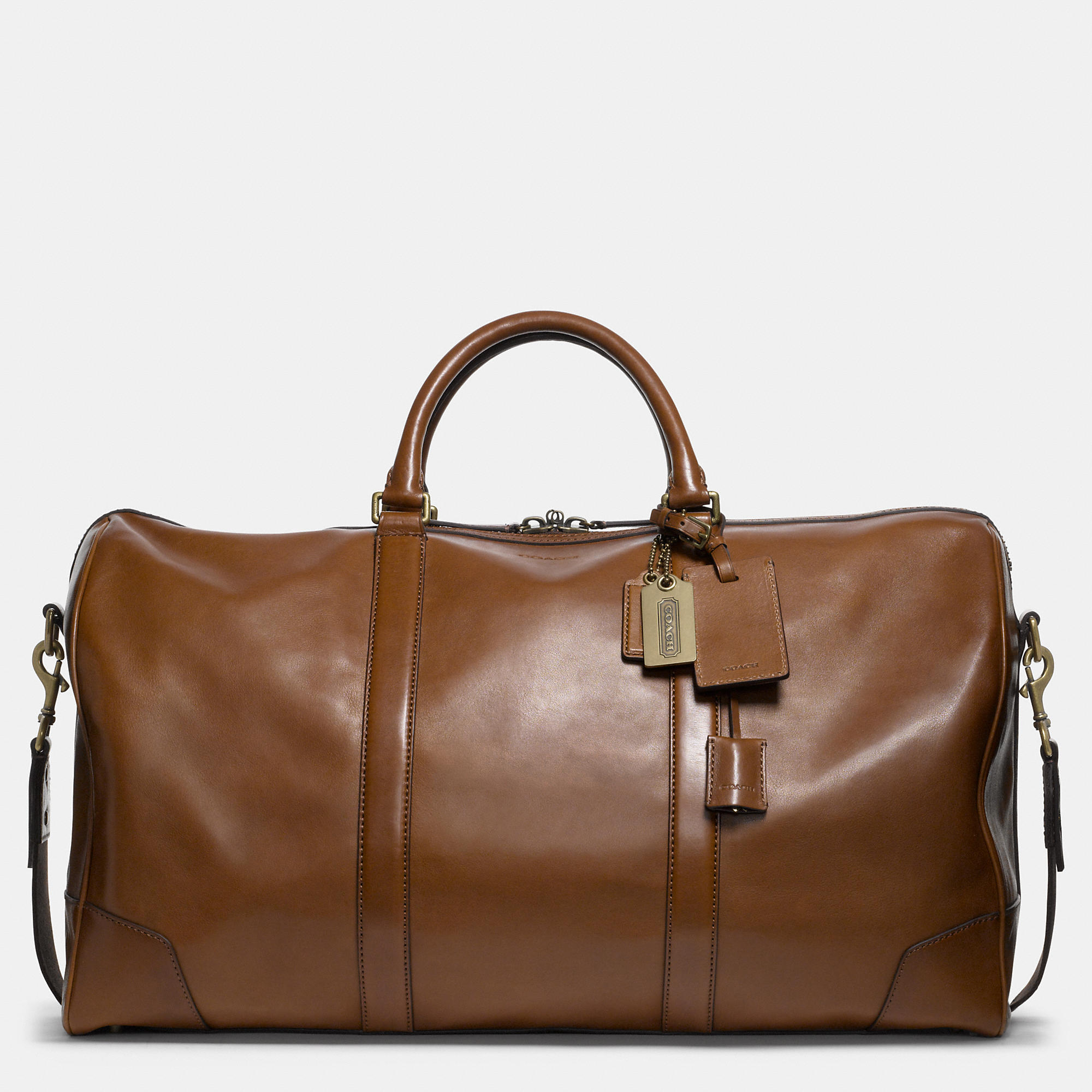 COACH Bleecker Cabin Bag In Leather in Brown for Men - Lyst