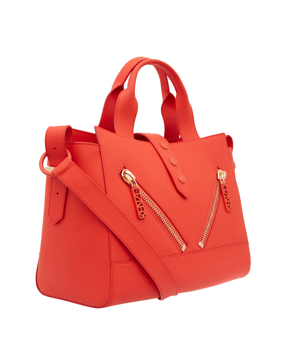Lyst Kenzo Red Kalifornia Rubber Bag in Red