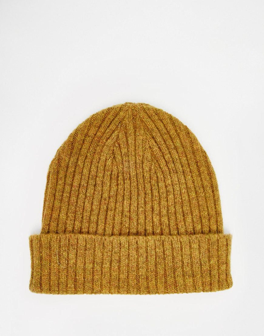fisherman beanie mustard
