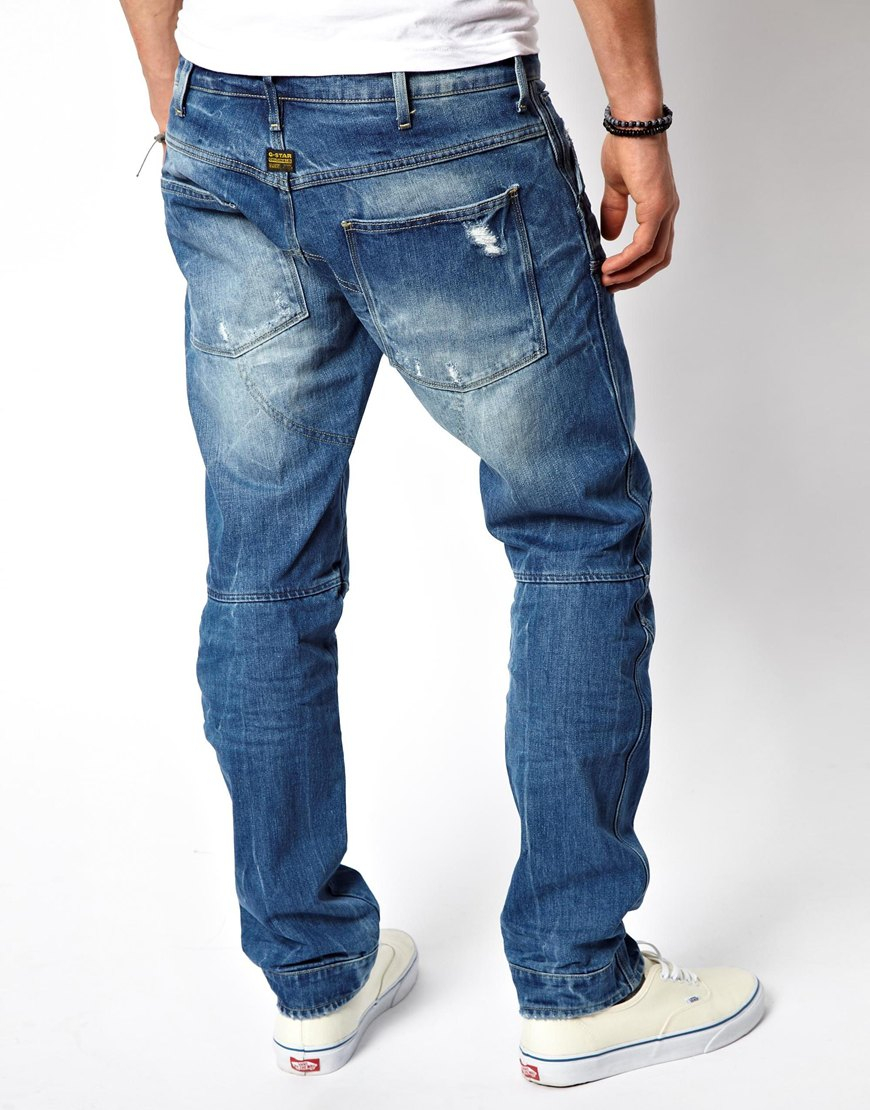 G-star raw G Star Jeans A Crotch Regular Tapered Light Aged in Blue for ...