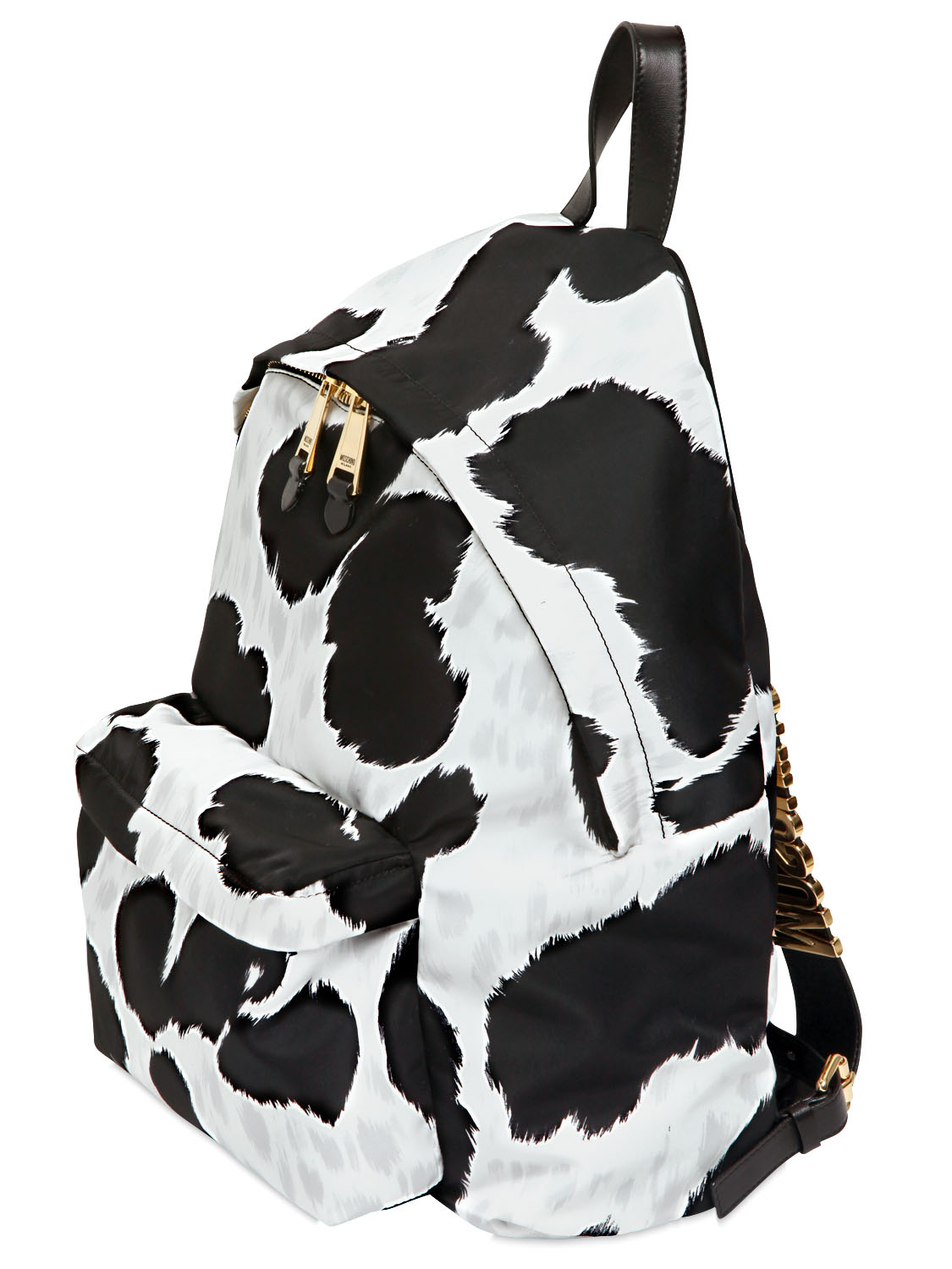 Lyst Moschino Cow Printed Nylon Backpack for Men