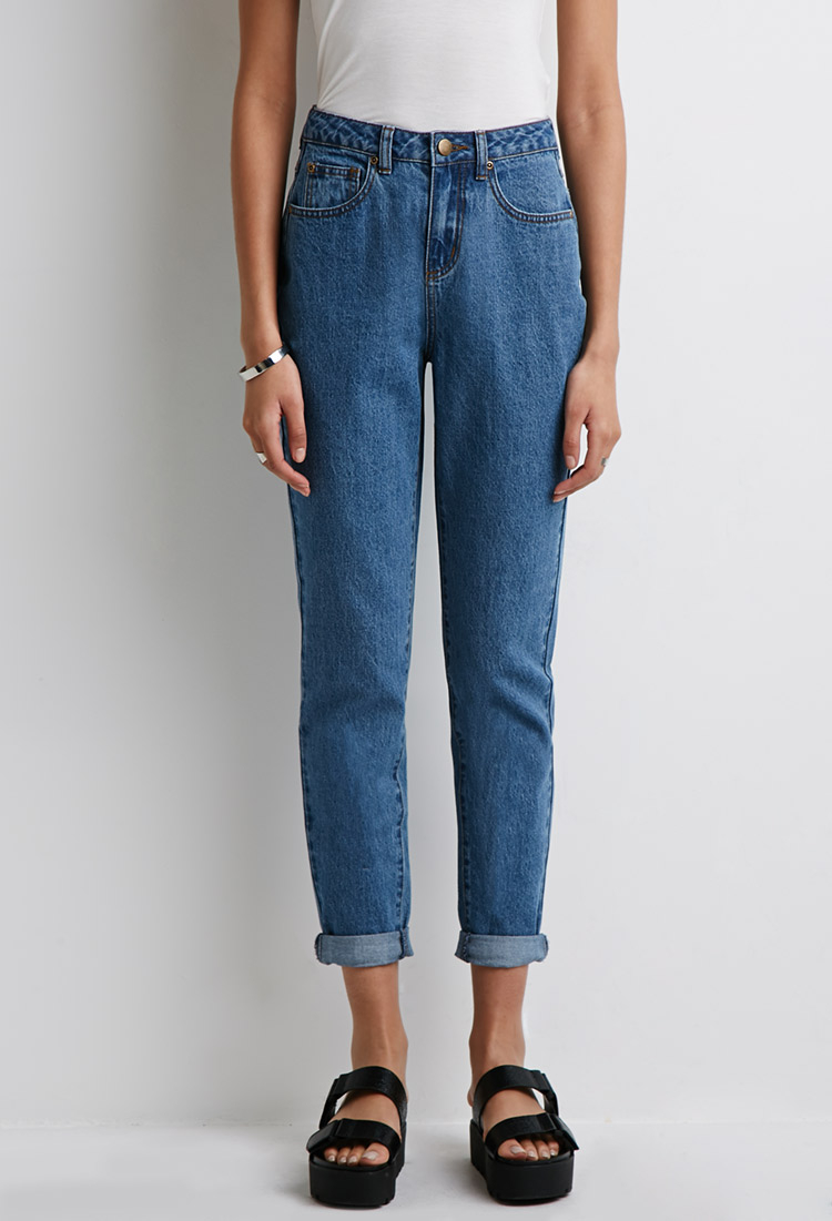 forever 21 high waisted mom jeans