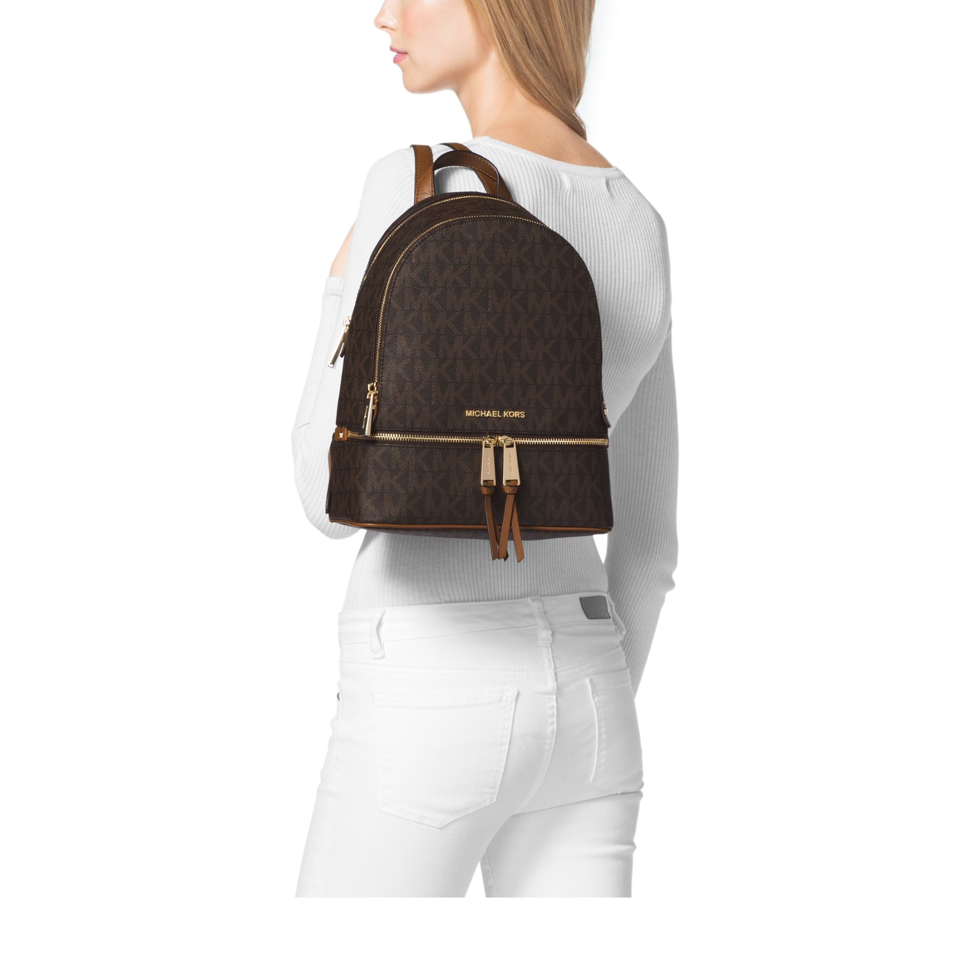 Rhea Mini Logo Backpack – Michael Kors Pre-Loved