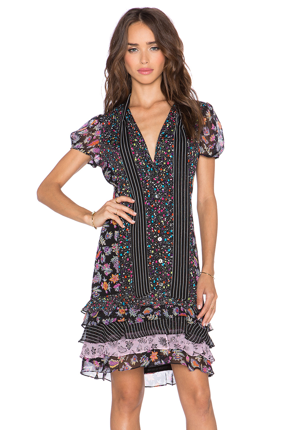 Diane Von Furstenberg Gypsy Dress in Multicolor (Vintage Gypsy Floral