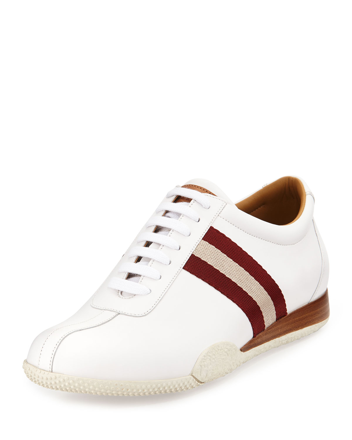 Bally Freenew Leather Sneakers in White for Men | Lyst