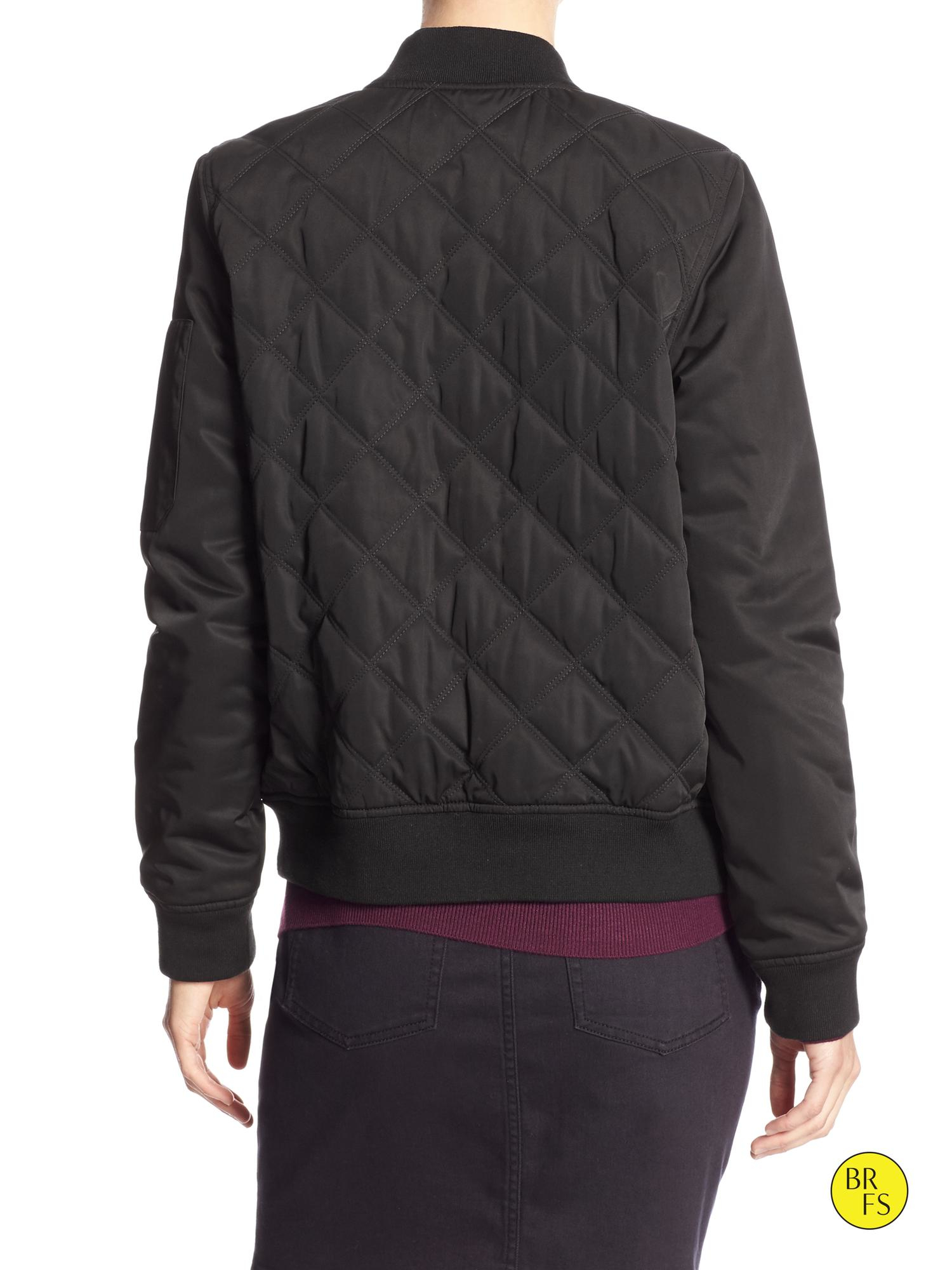 Banana republic Factory Quilted Jacket in Black Lyst