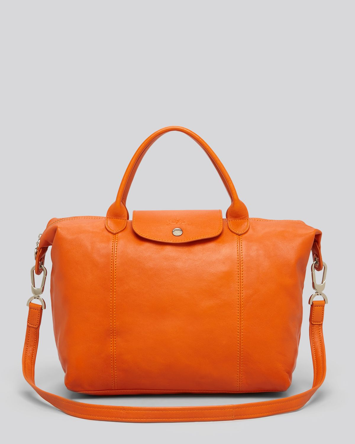 longchamp orange tote