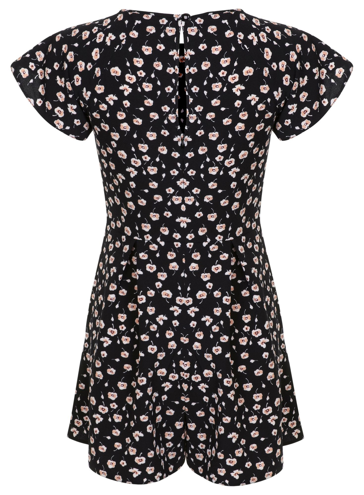 miss selfridge black playsuit