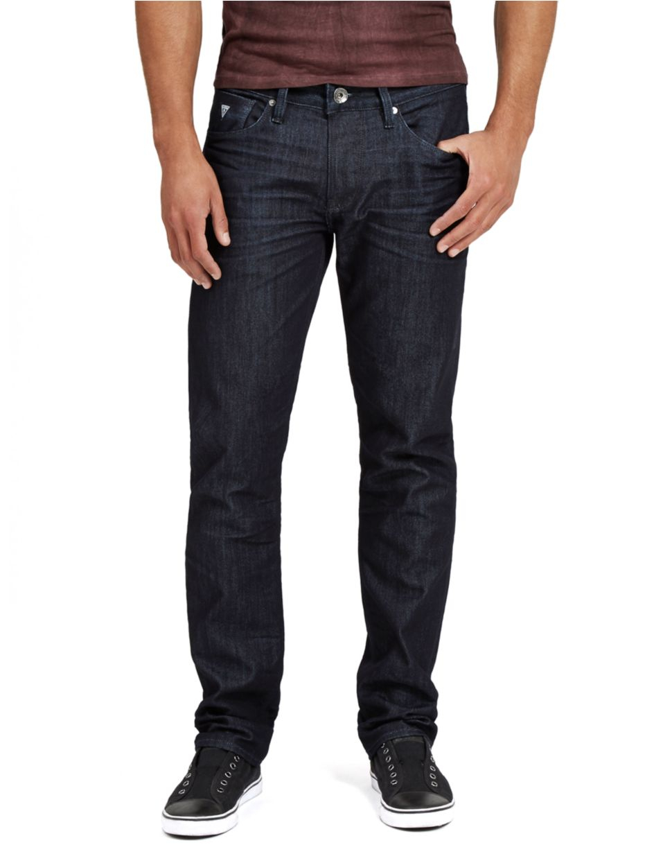 Guess Slim Straight Leg Jeans in Blue for Men | Lyst