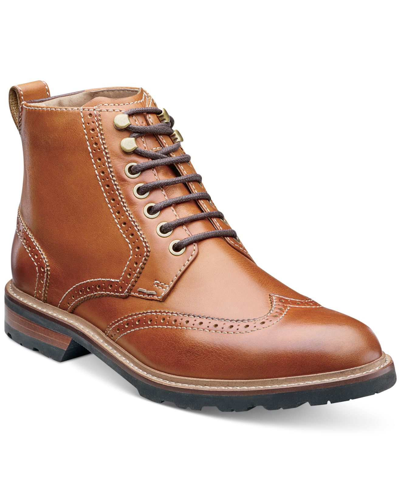 asher leather wingtip boot
