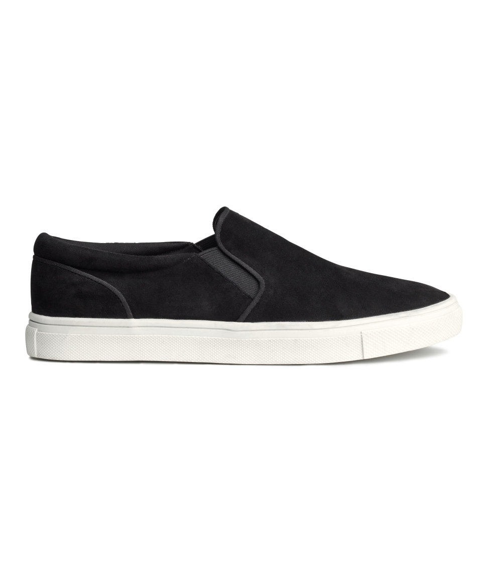 shoes h m h m suede sneakers in black lyst shoes h m h m suede sneakers in black lyst
