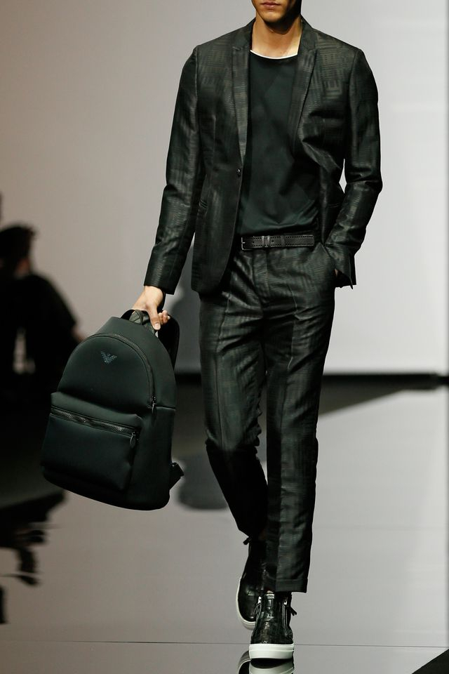mens backpack armani