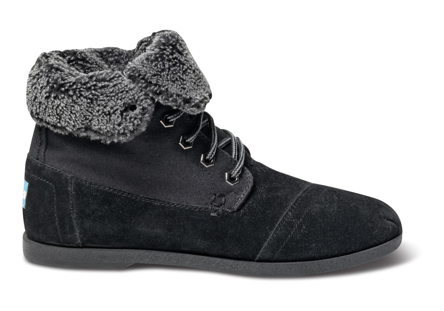 TOMS Canvas Suede Mens Utility Boots in Black for Men Lyst