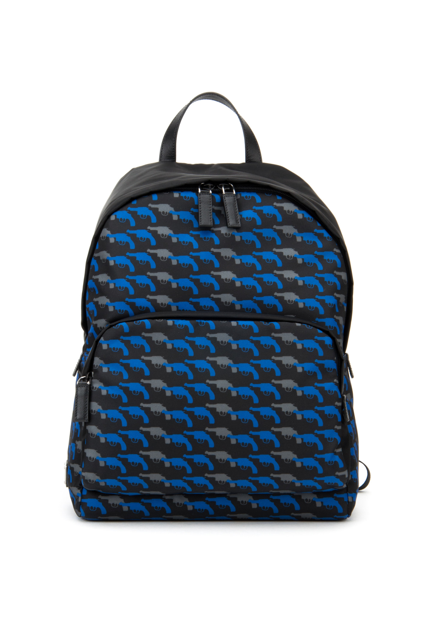 Prada Printed Twill Backpack in Blue for Men (BLUETTE DI) | Lyst  