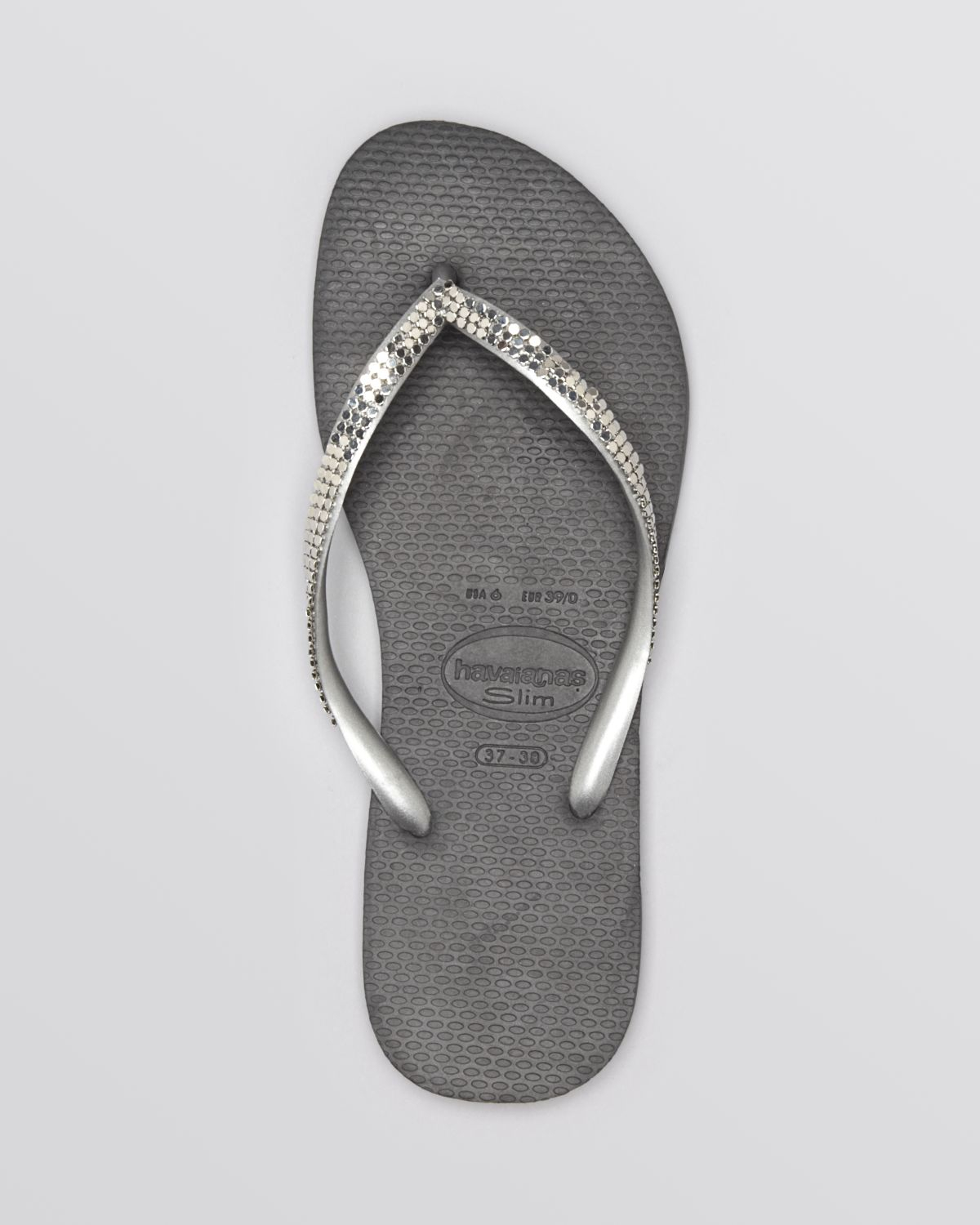 gray flip flops