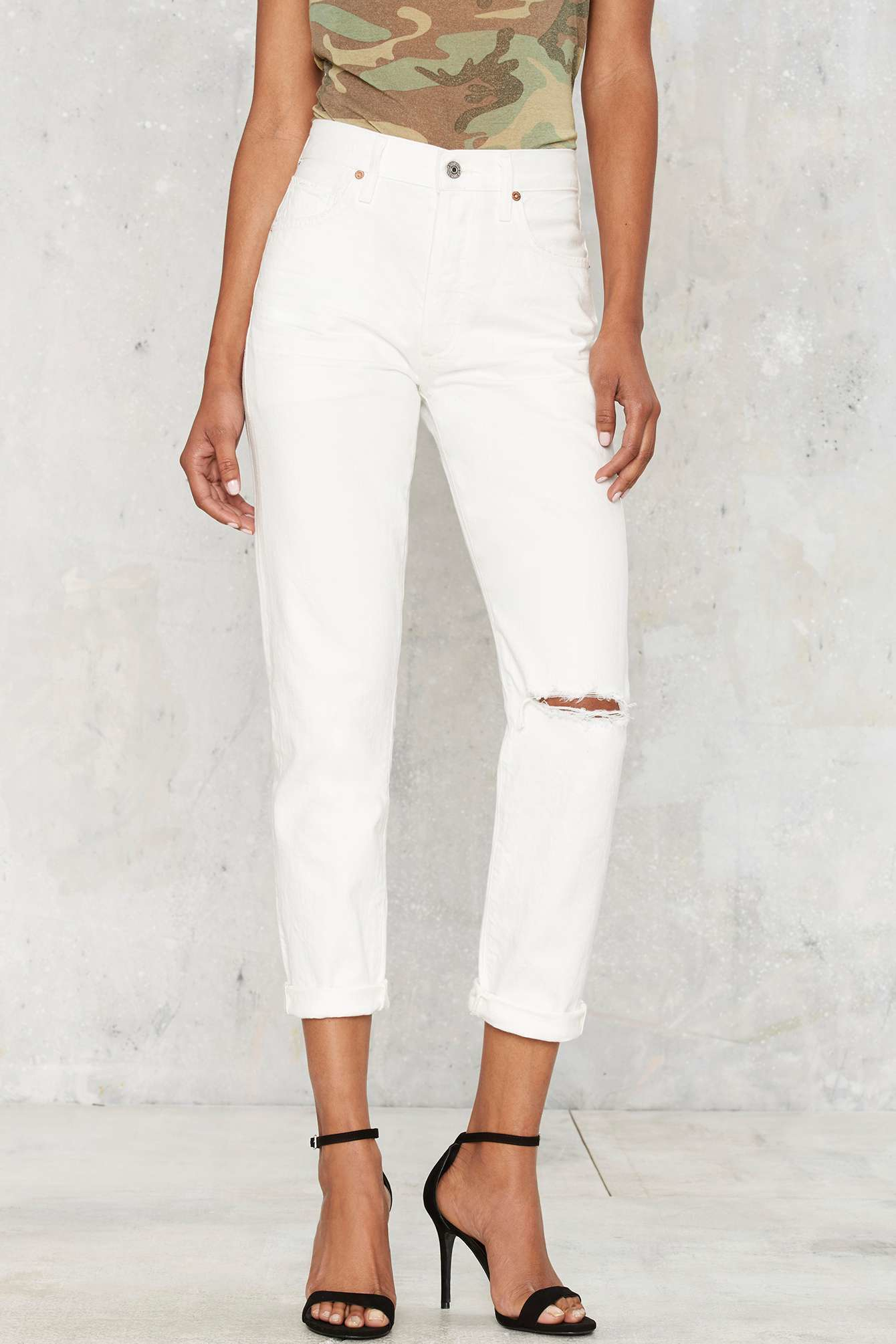 Citizens Of Humanity Denim Liya High Rise Jeans White Lyst