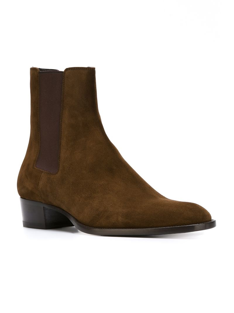 laurent boots mens laurent wyatt ankle boots in brown for lyst laurent boots mens laurent wyatt ankle boots in brown for lyst