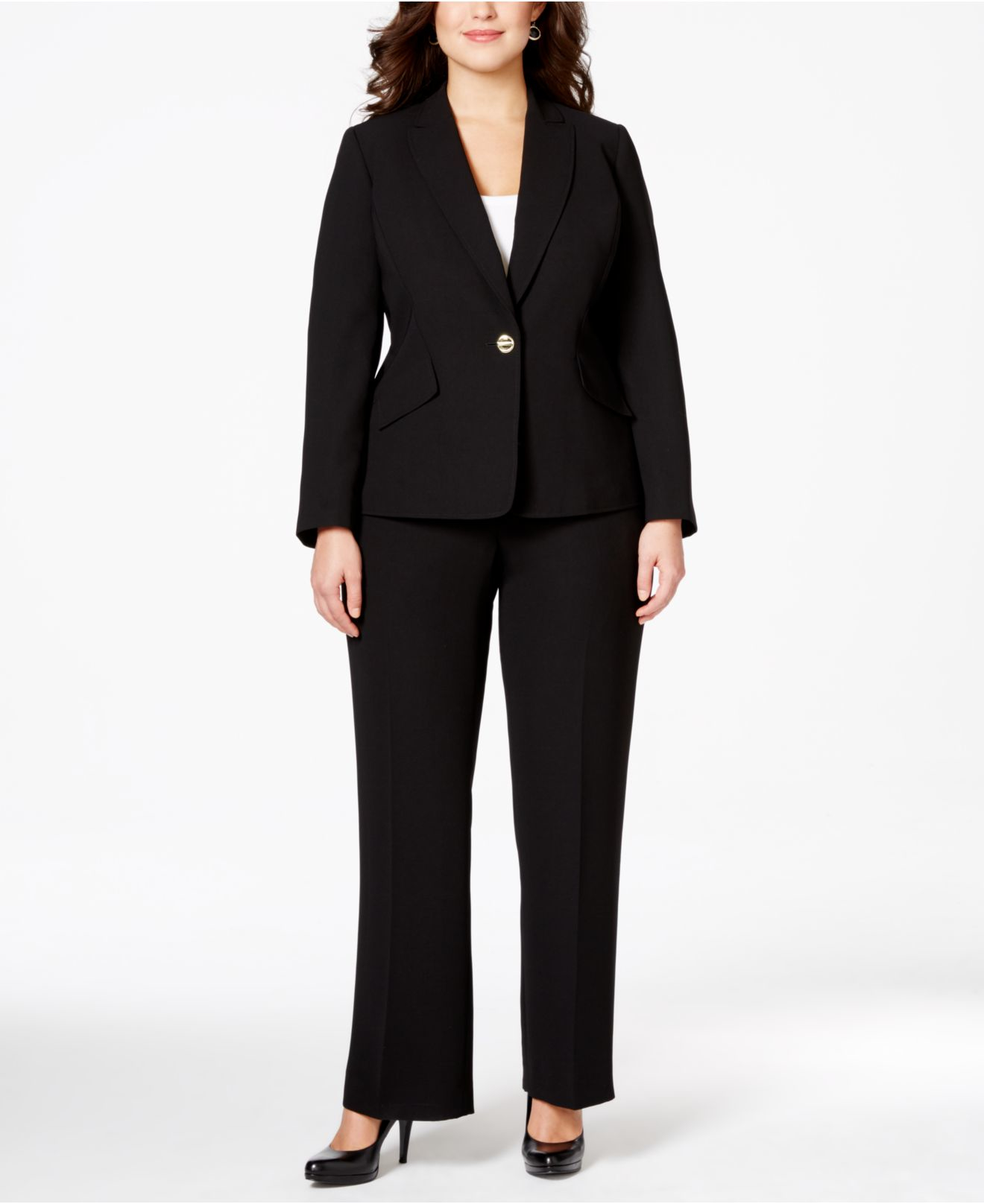 tahari plus size pant suits