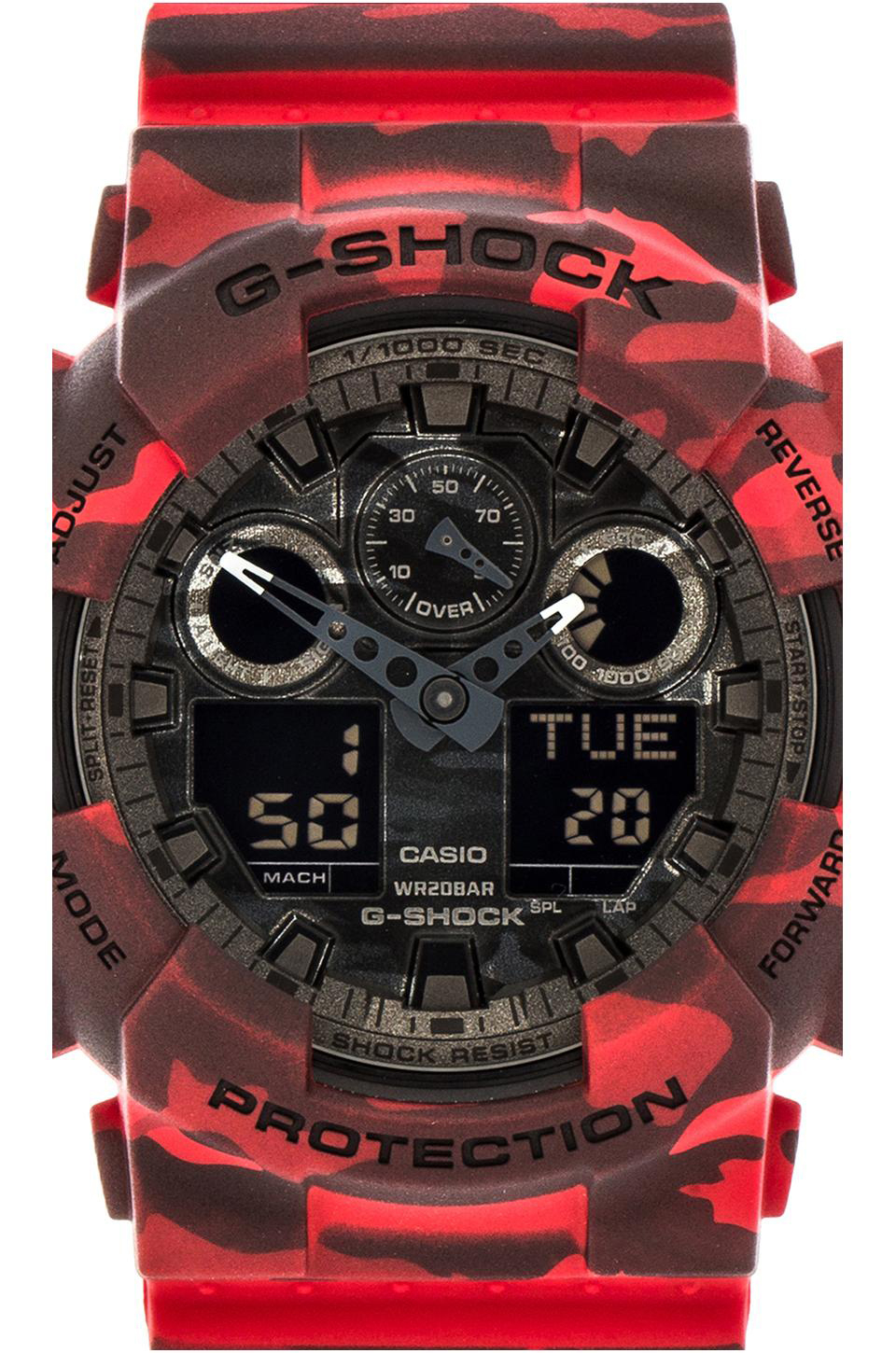 g shock red camo