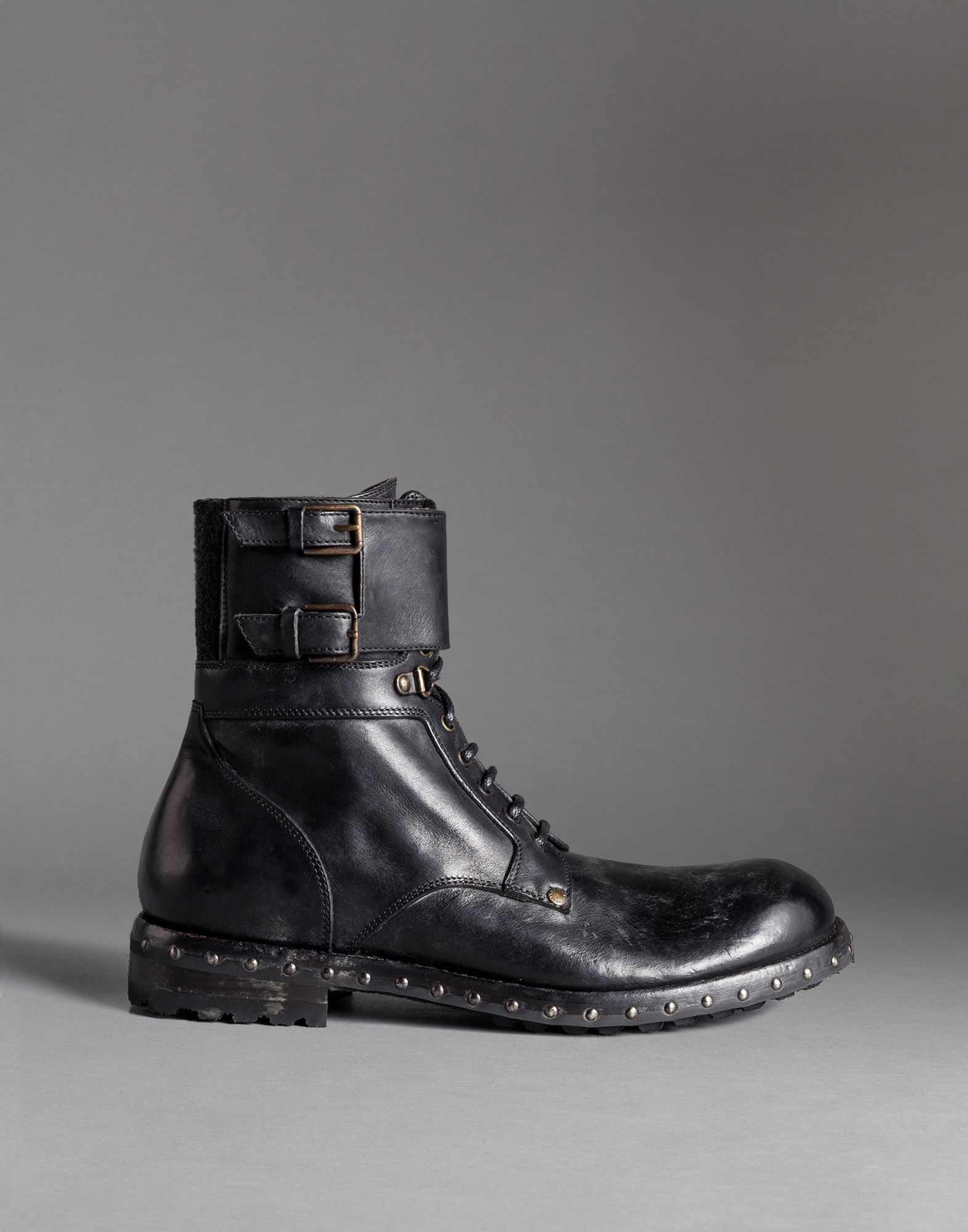 dolce gabbana combat boots