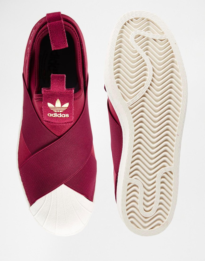 superstar slip on purple
