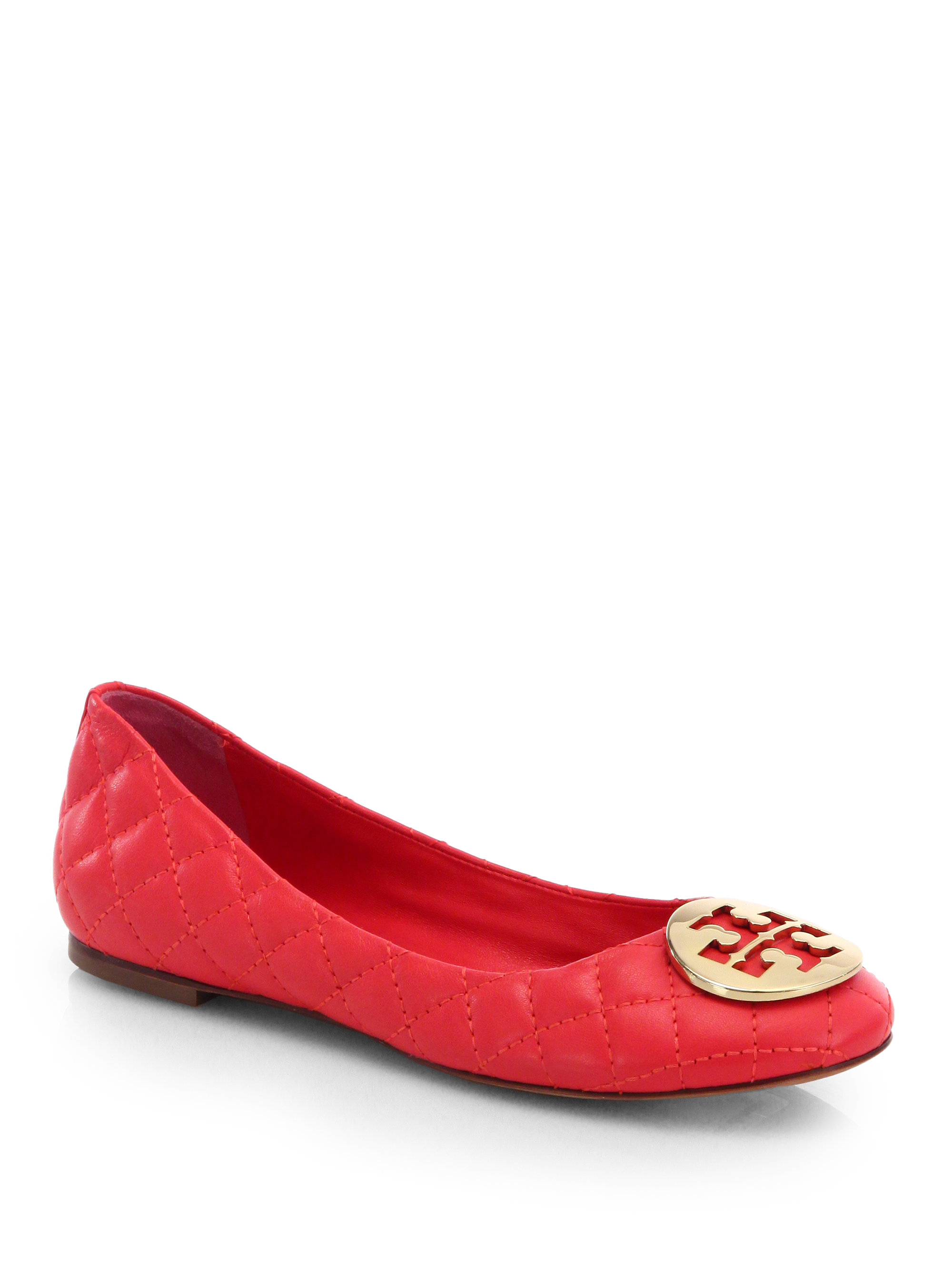 Red tory burch flats Clearance