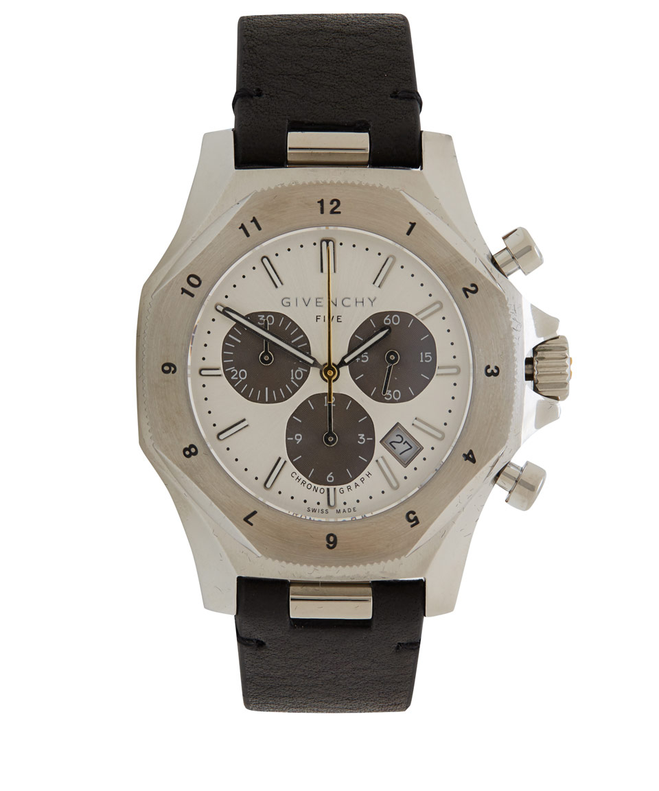 Lyst Givenchy Silver Five 45 Chronograph Watch in Metallic for Men