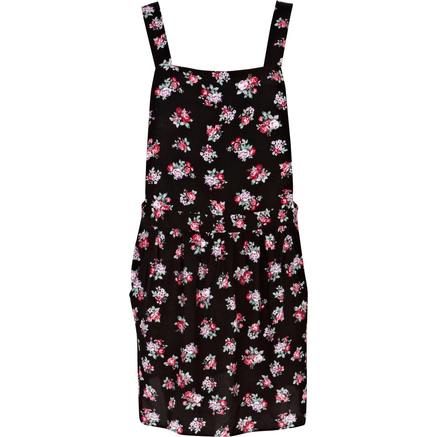 Black Floral Pinafore Dress Top Sellers 