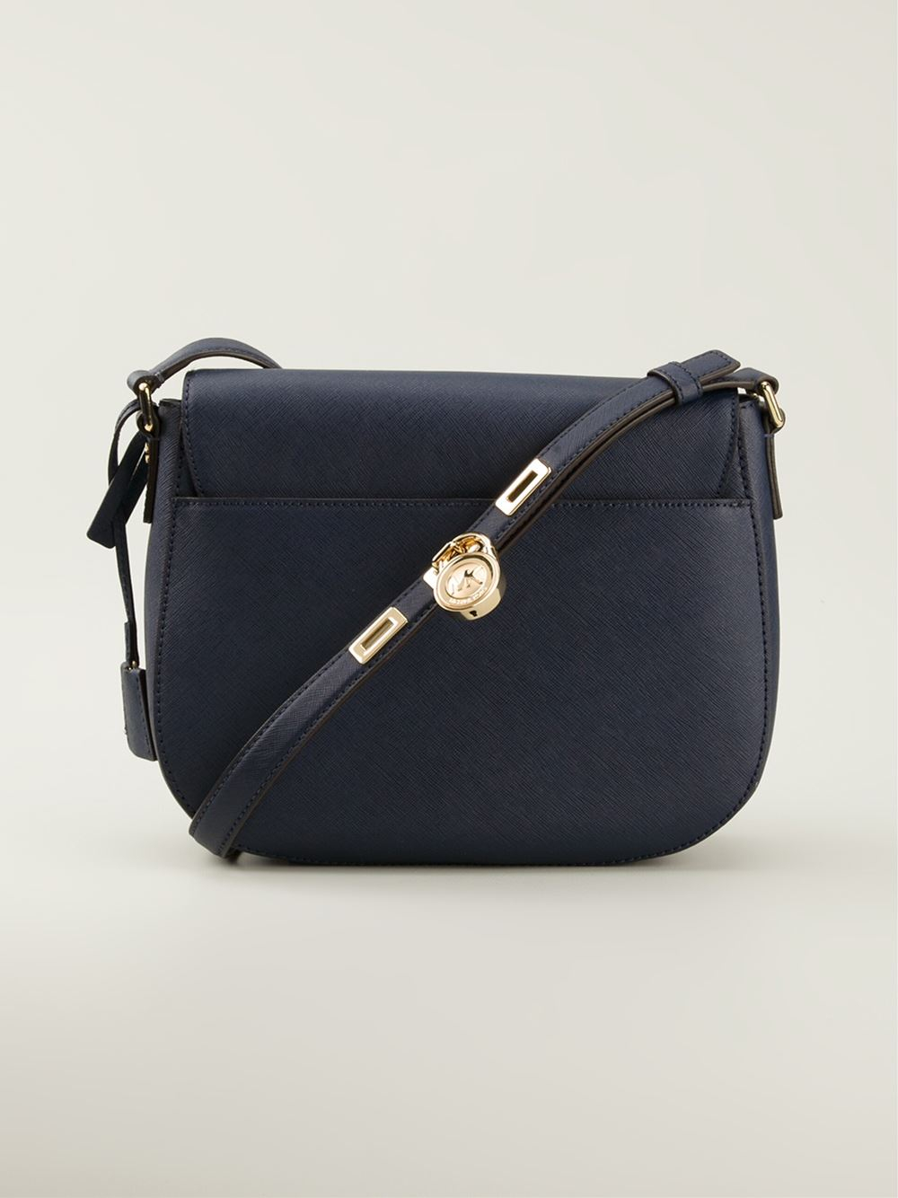 Lyst Michael Michael Kors Hamilton Messenger Bag in Blue