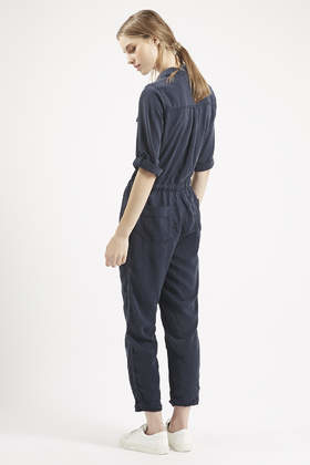 topshop navy jumpsuit