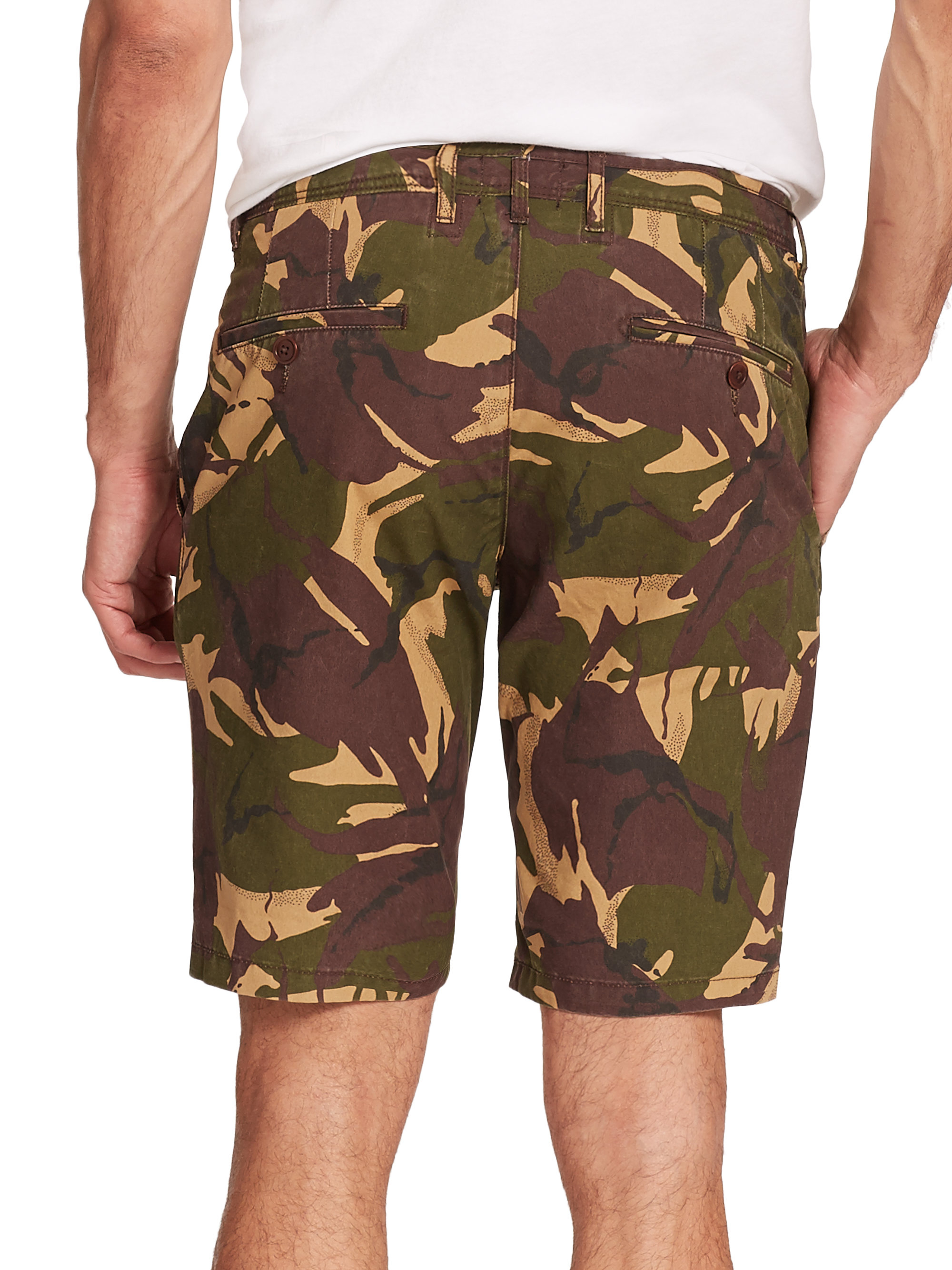 barbour camo shorts