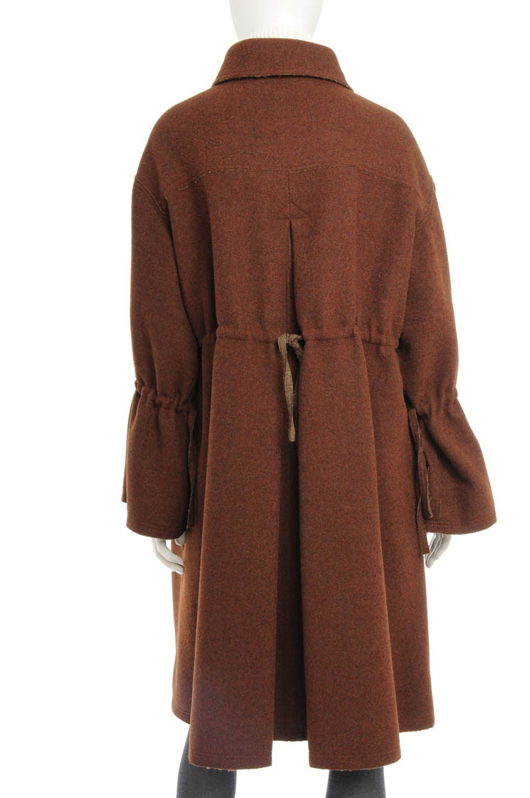 Fendi Loden Coat in Brown - Lyst