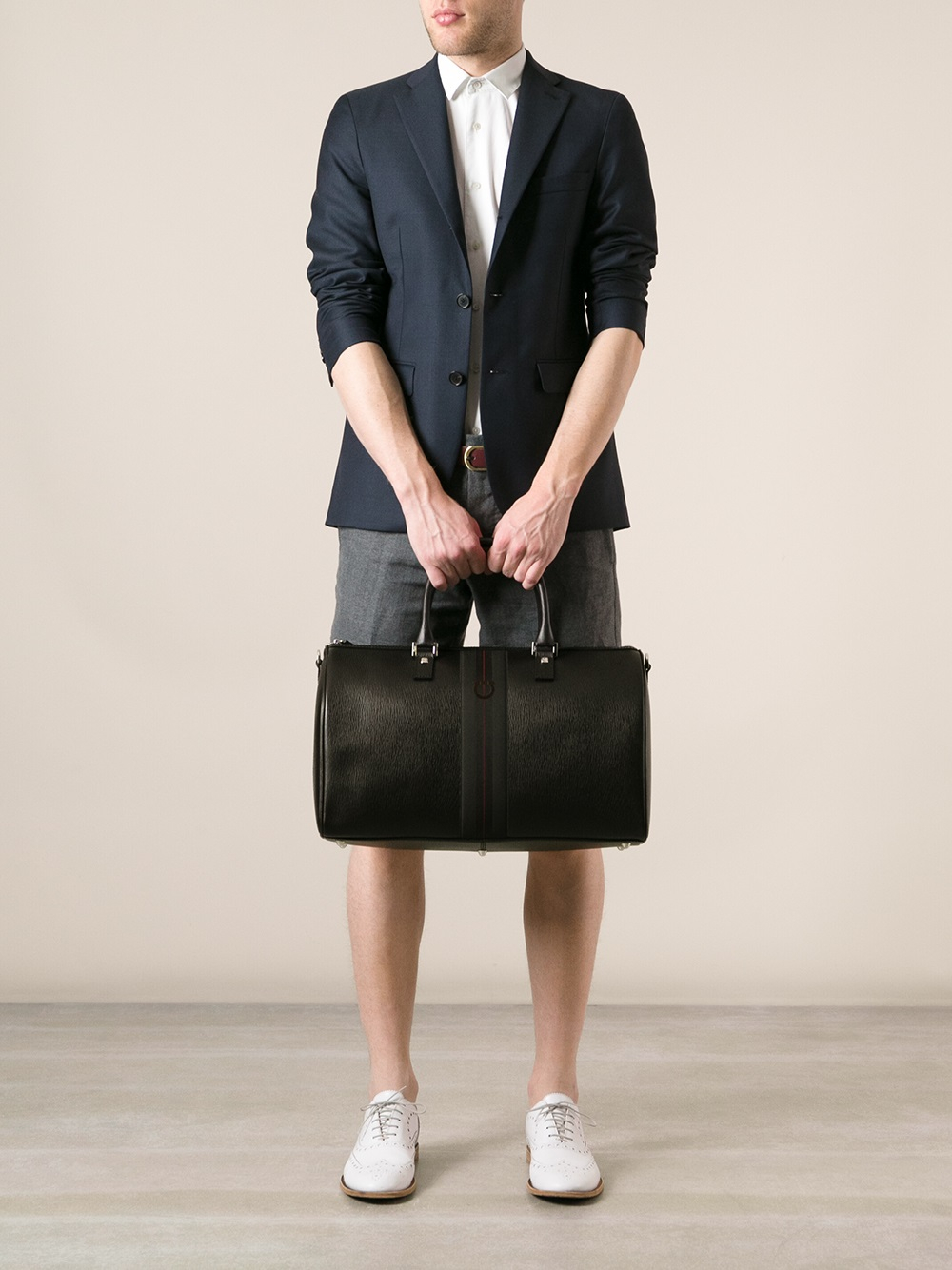 Ferragamo Duffle Bag in Black for Men | Lyst