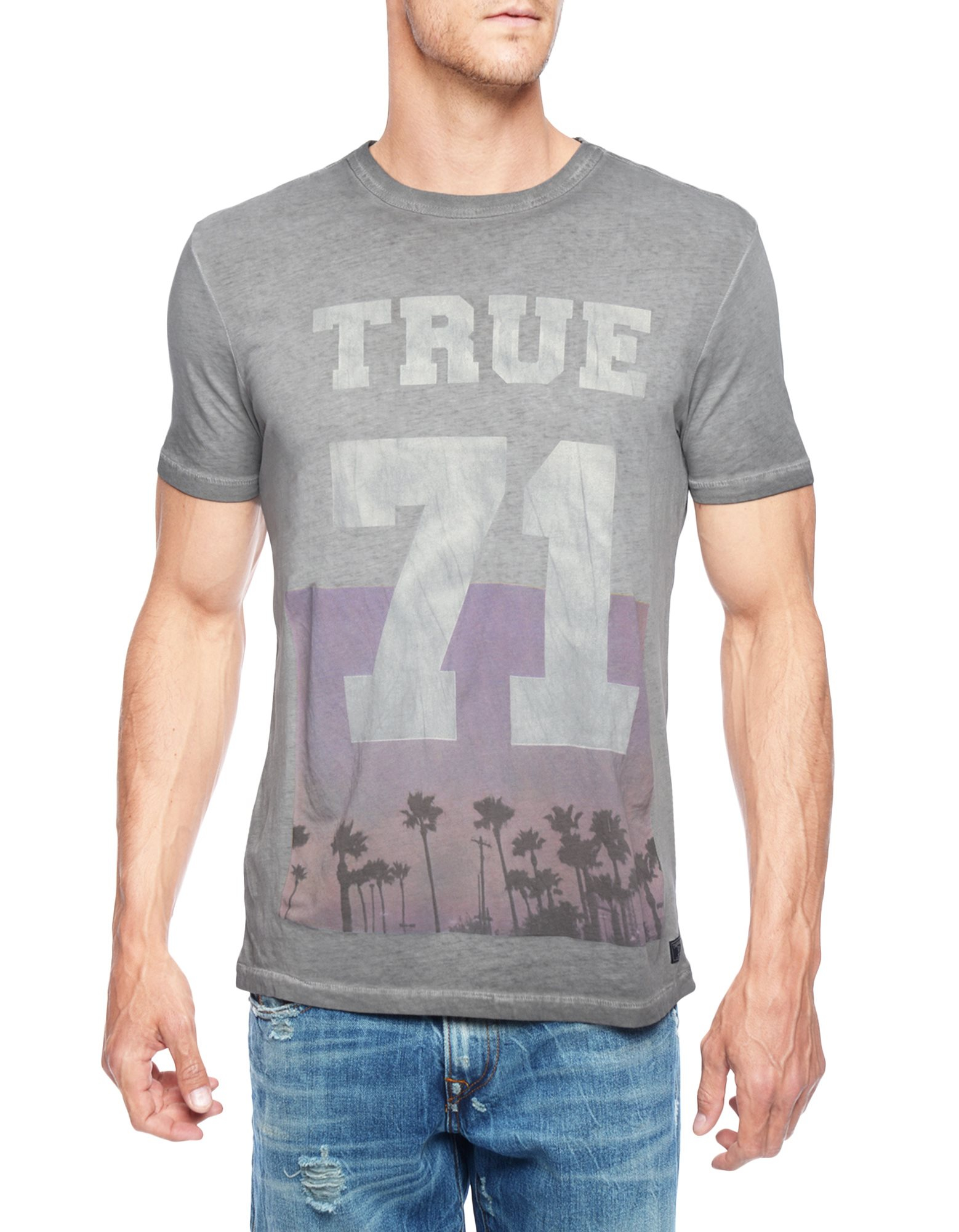 True Religion Blue European 71 Palm Mens TShirt for Men Lyst